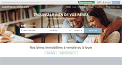 Desktop Screenshot of ouestfrance-immo.com