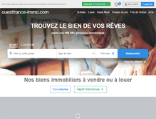 Tablet Screenshot of ouestfrance-immo.com