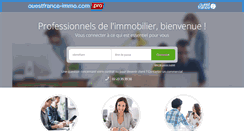 Desktop Screenshot of ouestfrance-immo.pro