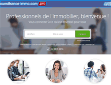 Tablet Screenshot of ouestfrance-immo.pro